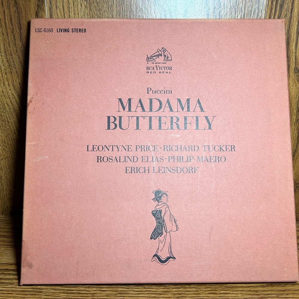 Puccini, Madama Butterfly, Album/3-LP Set, 1963, LM-6160, RCA Victor, VG+ / VG